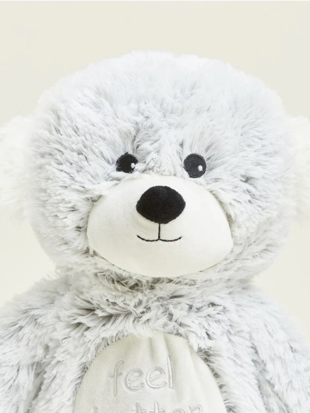 WARMIES Microwavable Plush Grey Teddy Bear Soft Toy for Kids - Picture 3 of 15